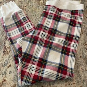 Old Navy Womens Plaid Thermal Pajama Leggings Elastic Waist Size XL